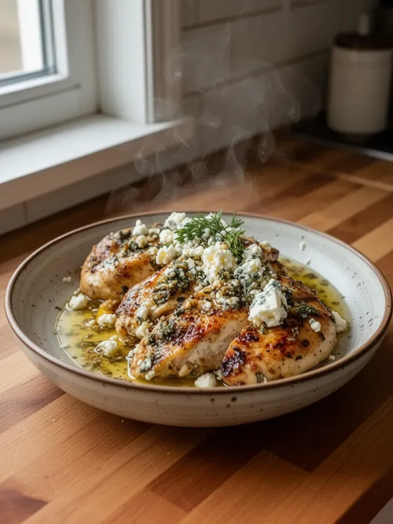 Greek Chicken with Lemon and Feta