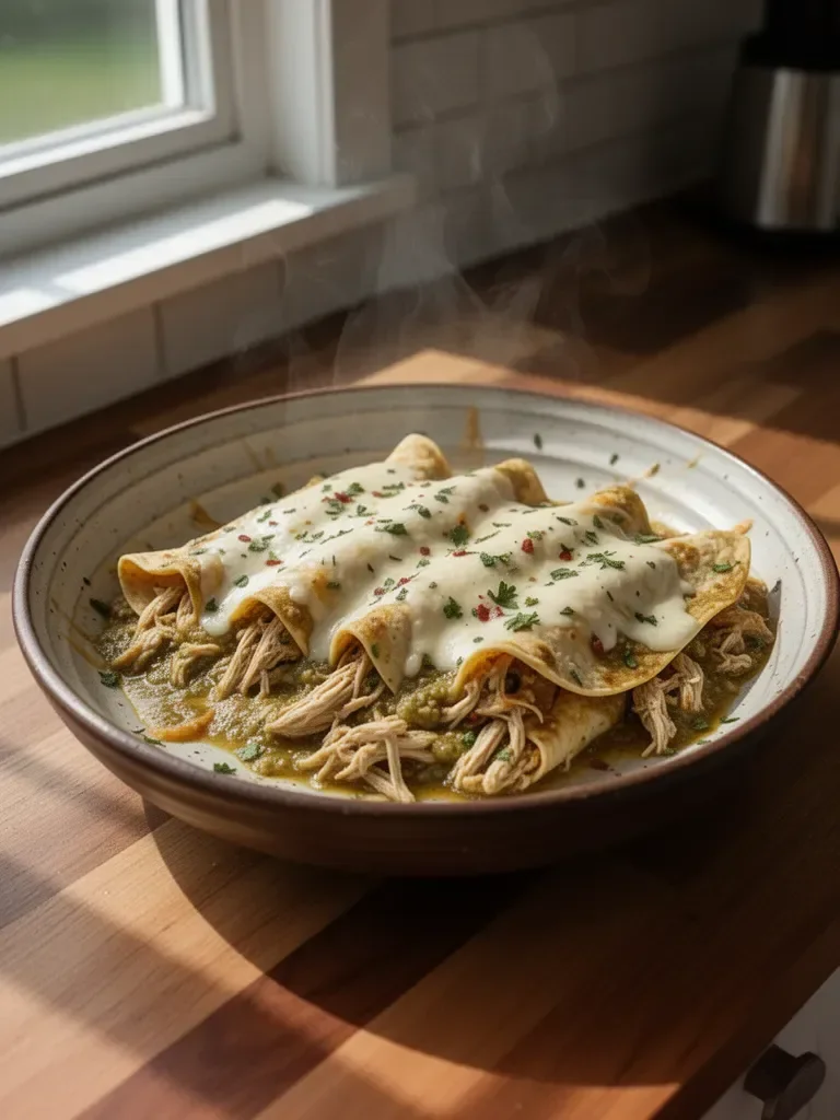 Green Chicken Enchiladas