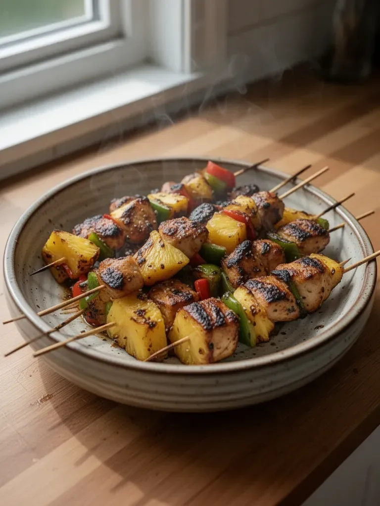 Grilled Pineapple Chicken Kabobs