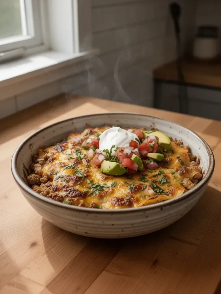 Ground Chicken Taco Casserole