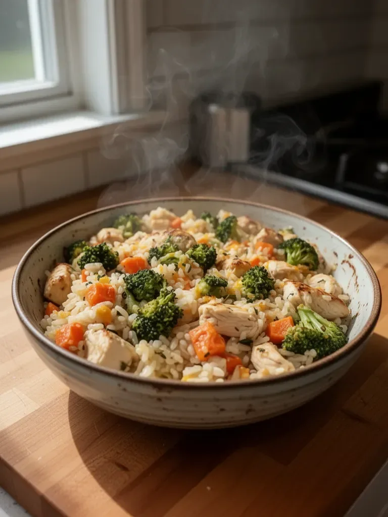 Healthy Chicken and Rice Casserole