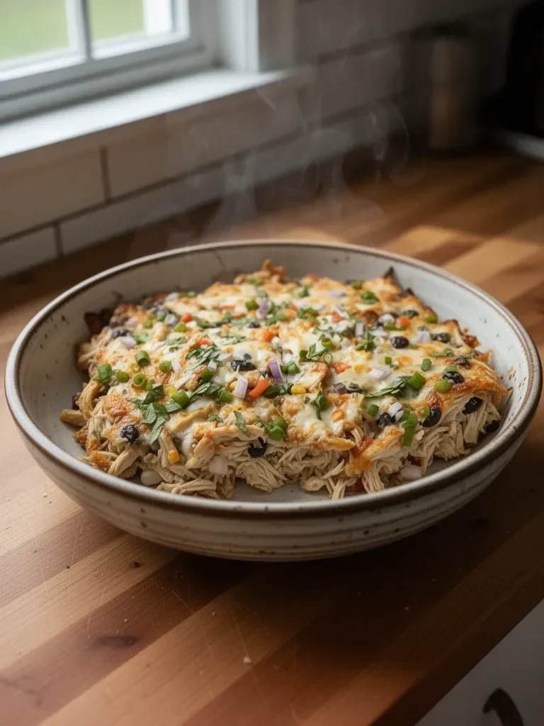 Healthy Chicken Burrito Casserole
