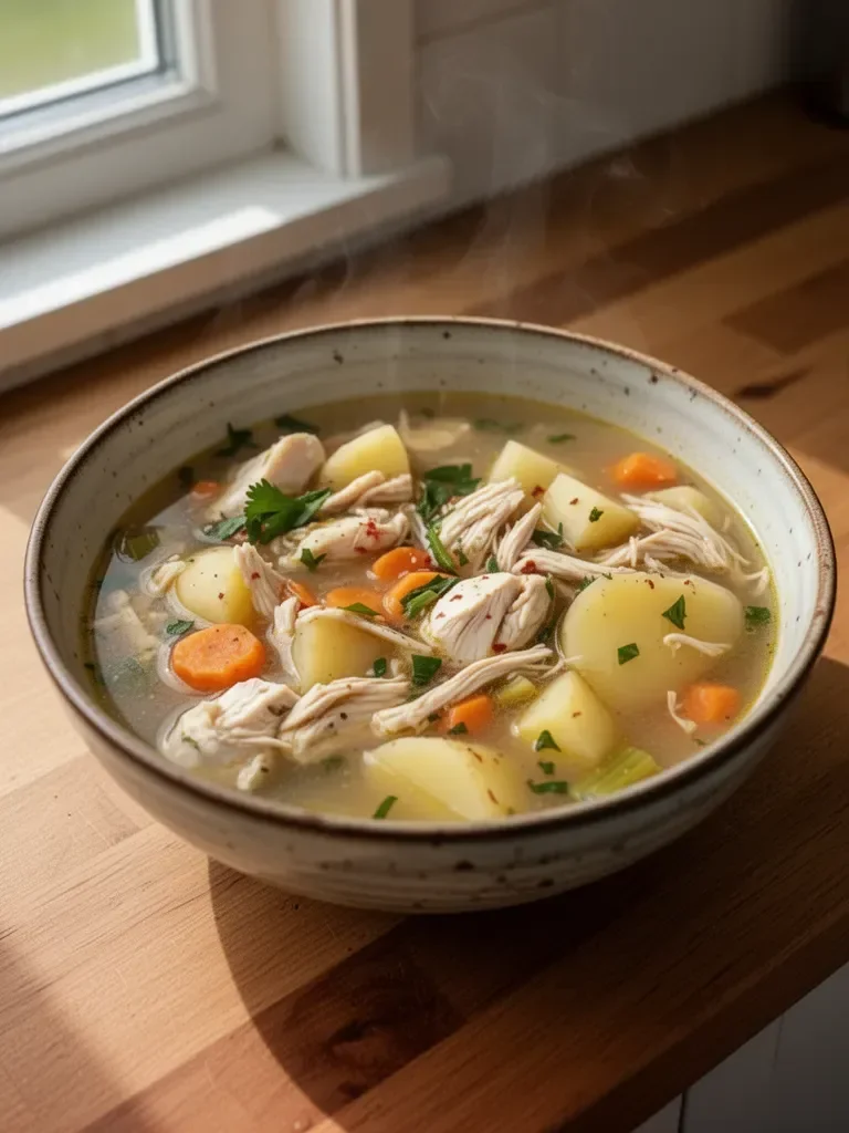Hearty Chicken Soup with Potatoes