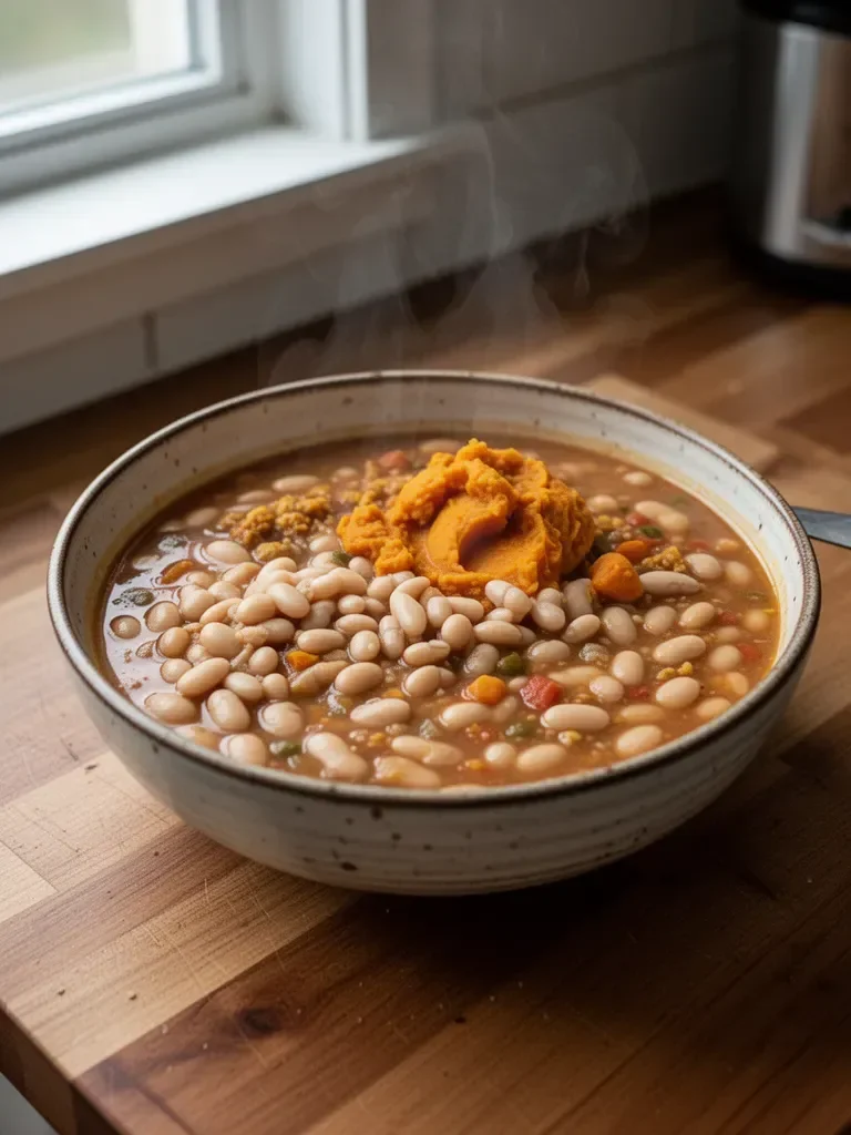 Homemade White Bean Pumpkin Chili