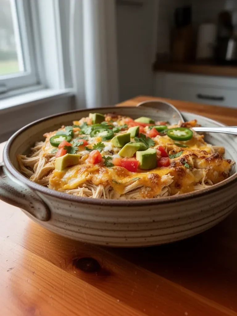 Delicious Ina Garten Mexican Chicken Casserole served on a plate
