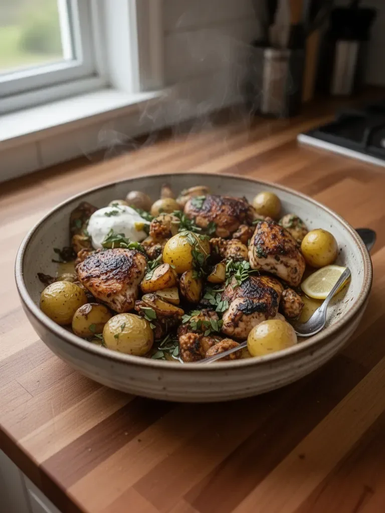 Lemon Balsamic Chicken and Potatoes