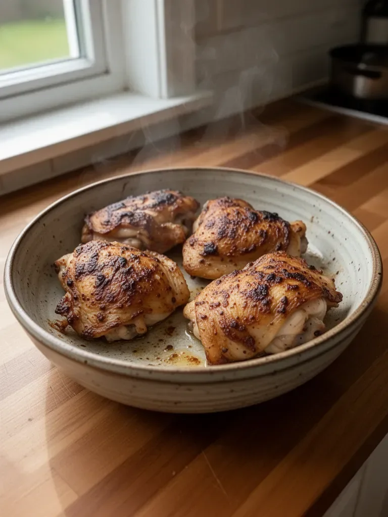 Oven-Baked Boneless Skinless Chicken Thighs
