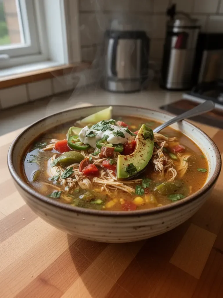 Poblano Chicken Tortilla Soup