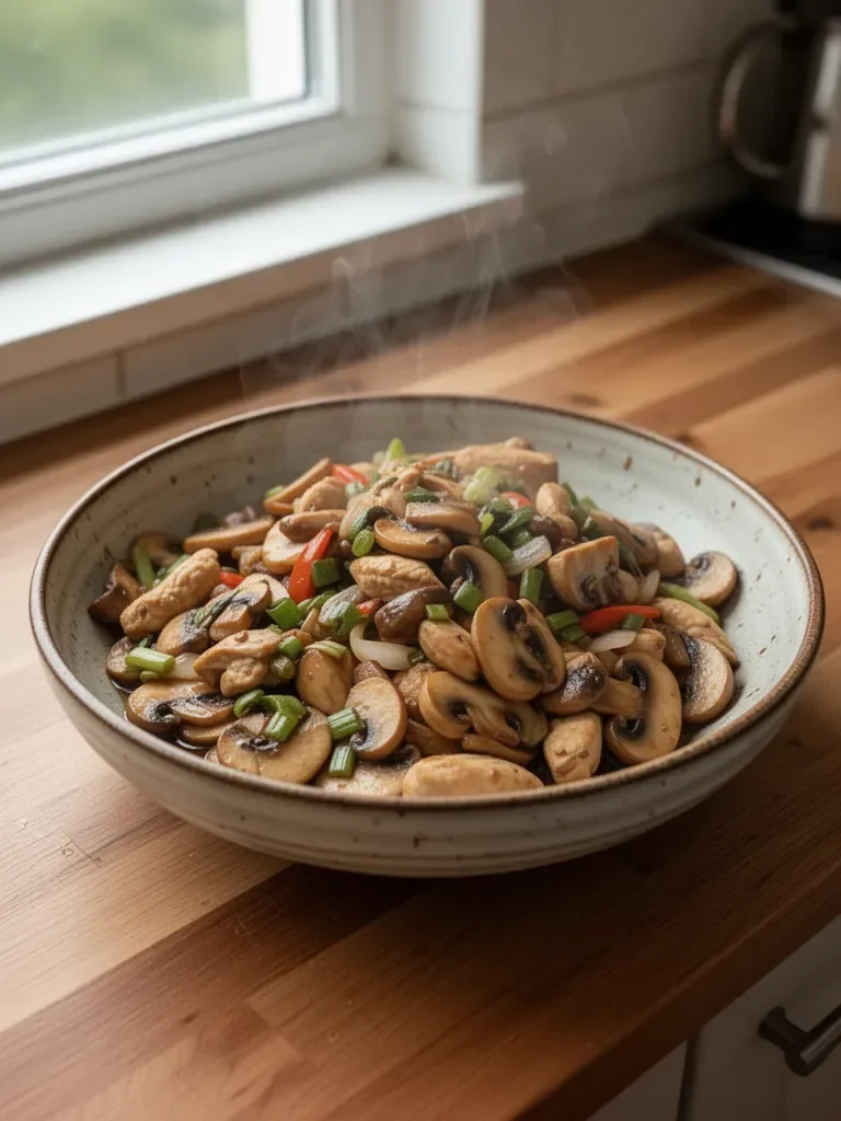 Quick and Delicious Chicken and Mushroom Stir-Fry