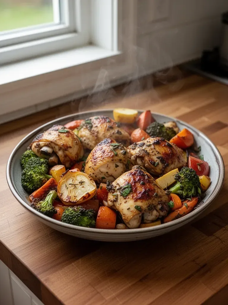 Roasted Garlic Chicken and Vegetables