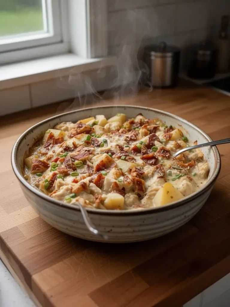 Savory Creamy Chicken Potato Casserole