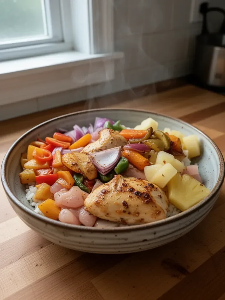 Sheet Pan Hawaiian Pineapple Chicken