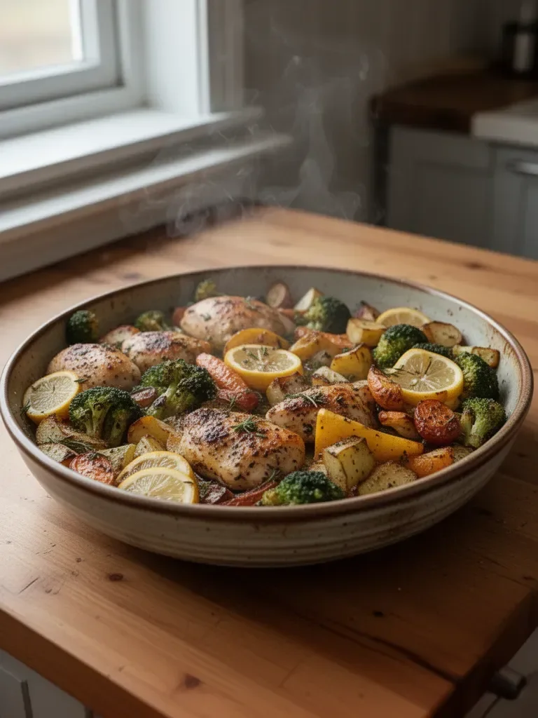 Sheet Pan Lemon Herb Chicken and Vegetables