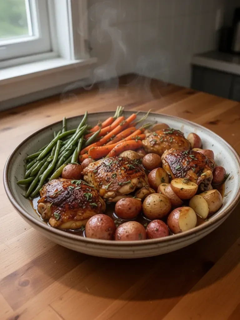 Slow Cooker Honey Garlic Chicken and Veggies