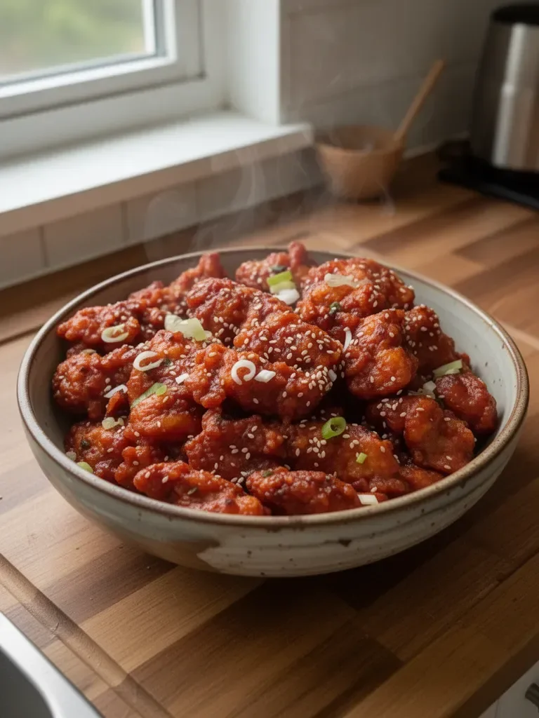 Spicy Korean Fried Chicken 4 Spicy Korean Fried Chicken