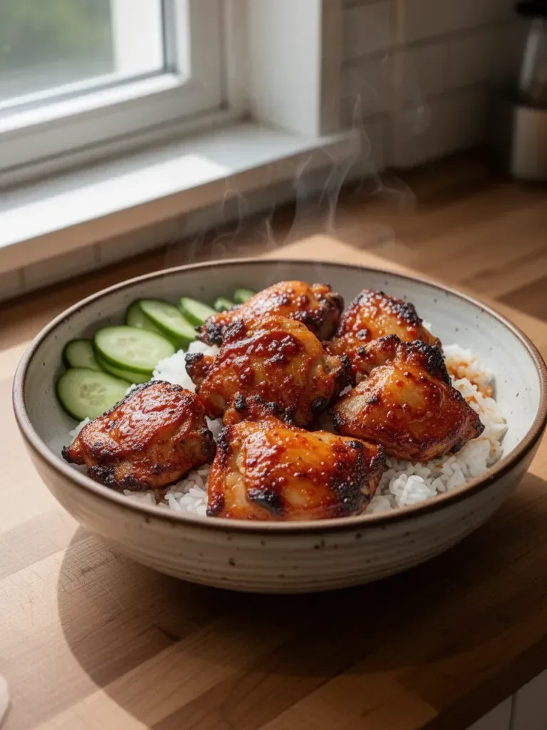 Sticky Sweet Chili Chicken Thighs