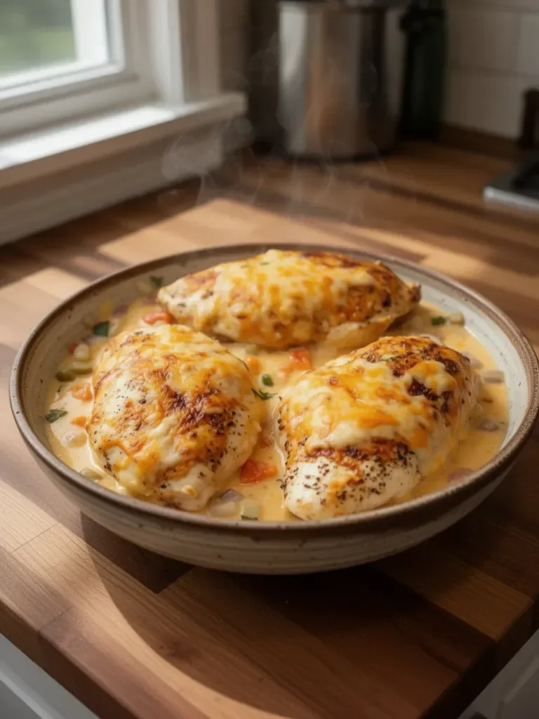 Baked Queso Chicken