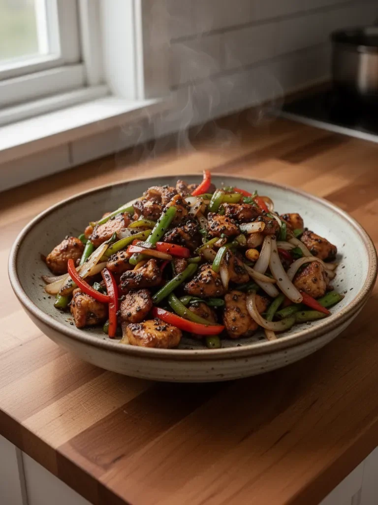 Black Pepper Chicken Stir-Fry 5 Black Pepper Chicken Stir-Fry