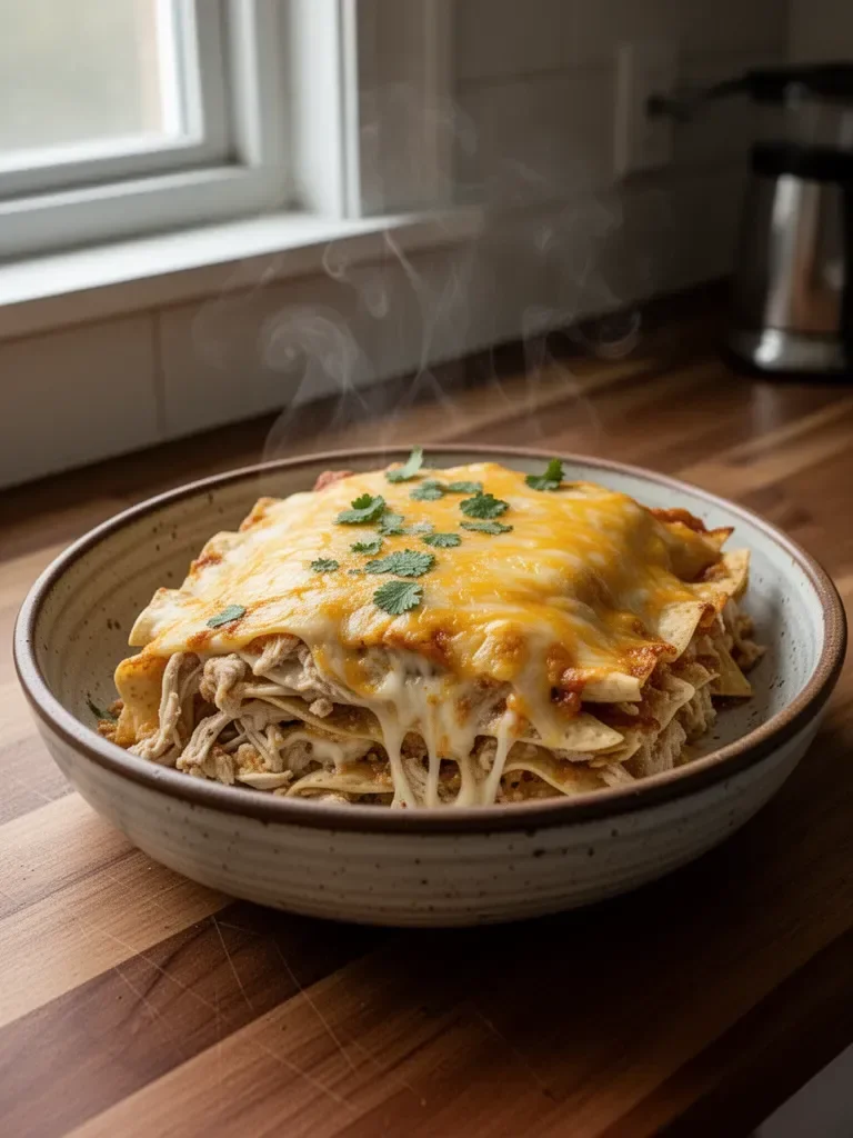 Cheesy Baked Chicken Enchilada Casserole 4 Cheesy Baked Chicken Enchilada Casserole