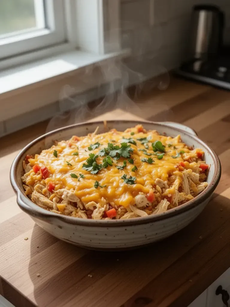 Cheesy Chicken Taco Casserole