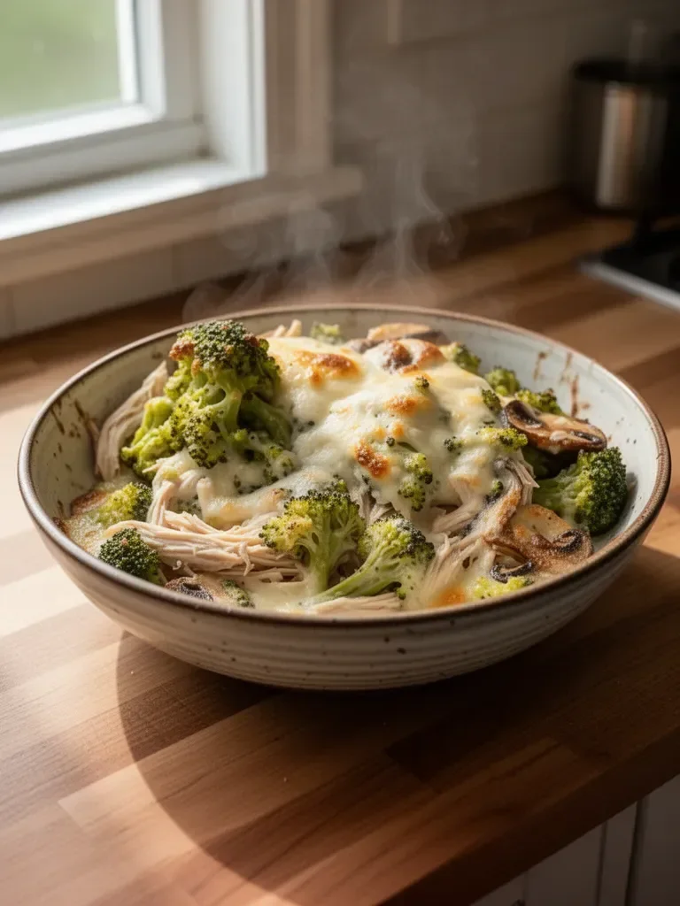Comforting Rotisserie Chicken Broccoli Casserole