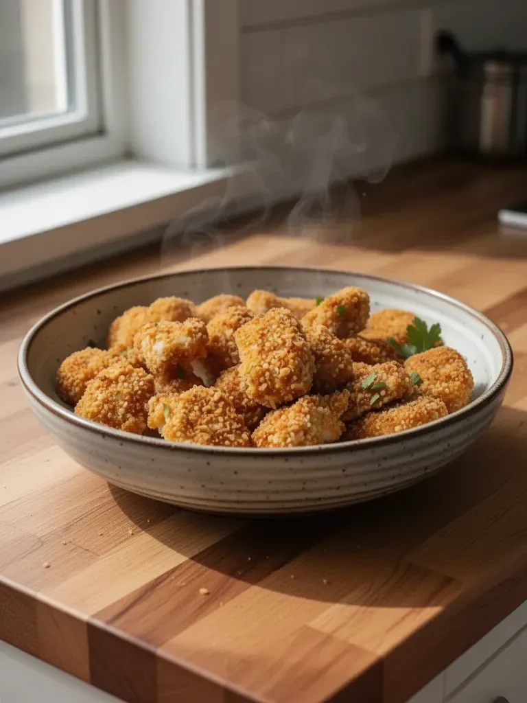 Crispy Baked Chicken Nuggets 4 Crispy Baked Chicken Nuggets