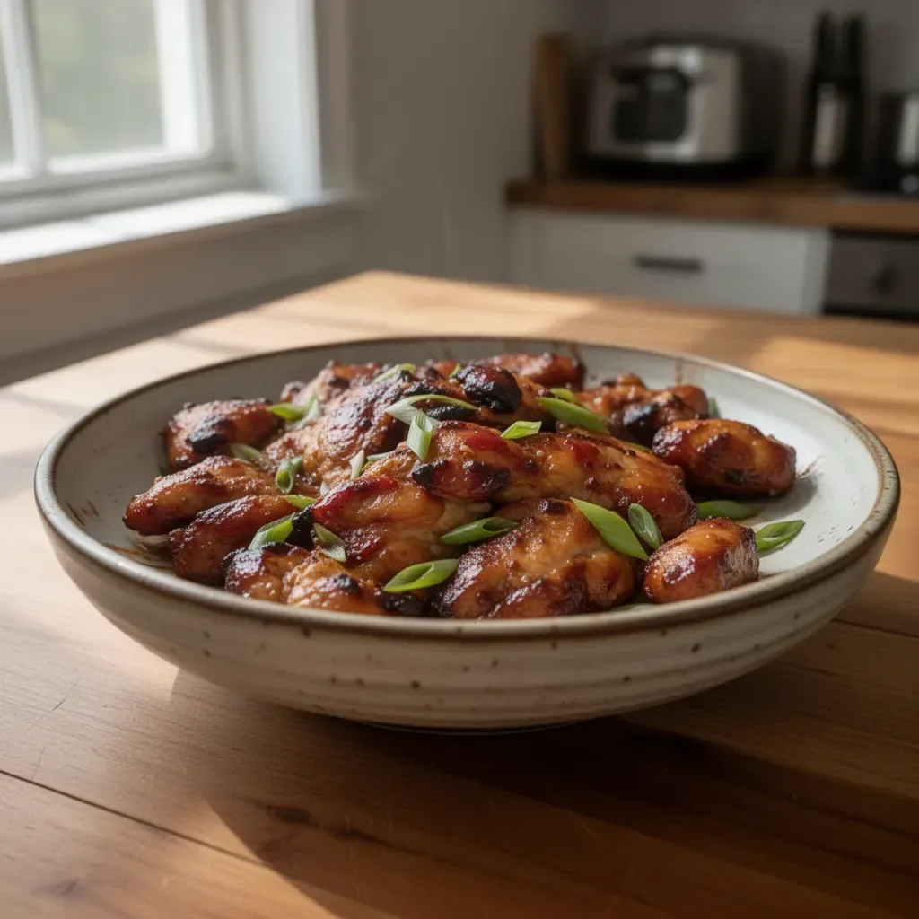 Delicious chicken bulgogi dish made with flavorful marinated chicken