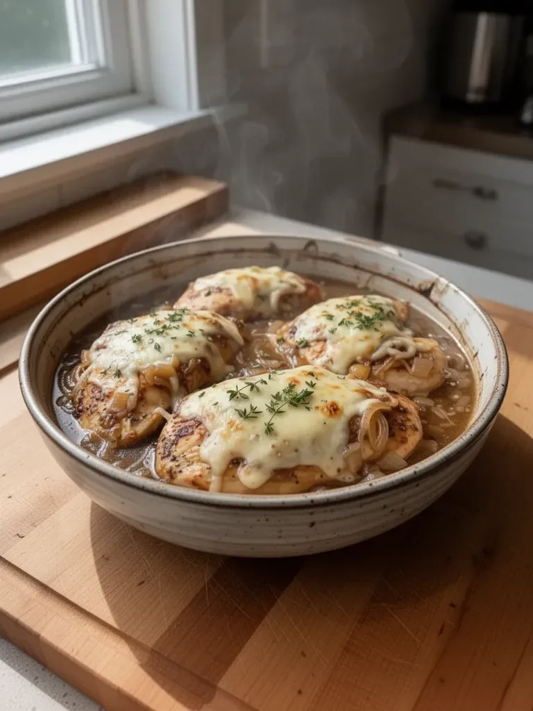 French Onion Soup Chicken Bake Delight 4 French Onion Soup Chicken Bake Delight