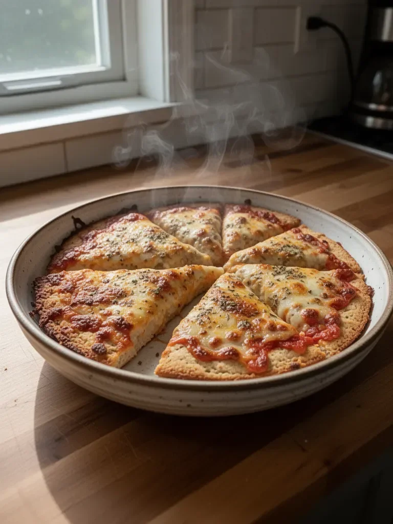 Ground Chicken Pizza Crust for a Lean and Easy Meal