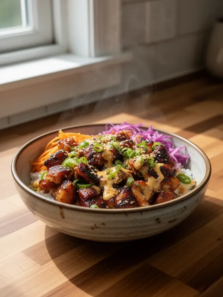 Korean BBQ Chicken Bowls