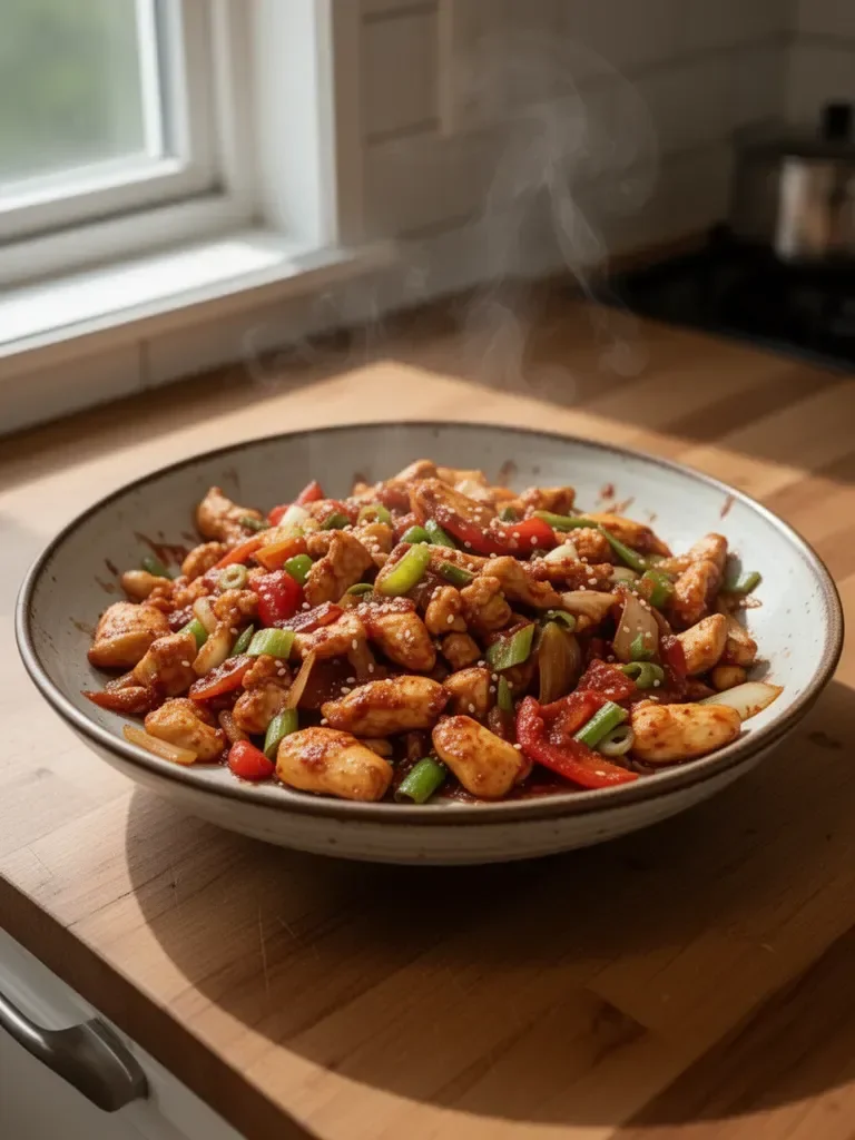 Korean Spicy Chicken Stir Fry
