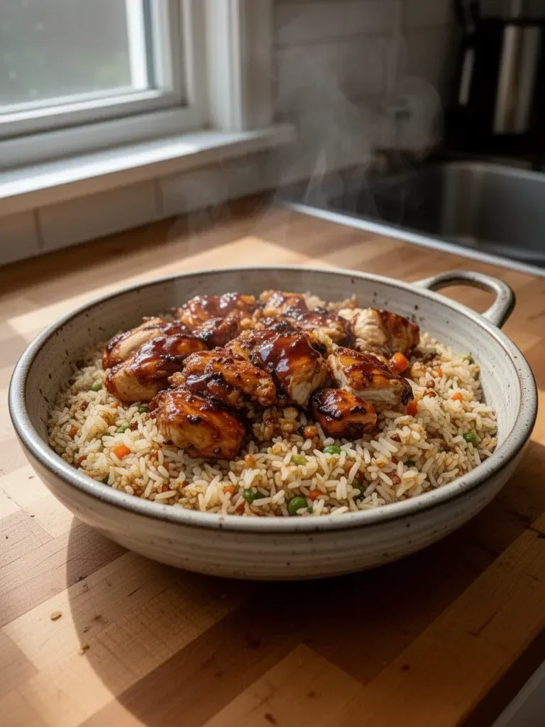 One-Pan Bold Honey BBQ Chicken Rice 4 One-Pan Bold Honey BBQ Chicken Rice