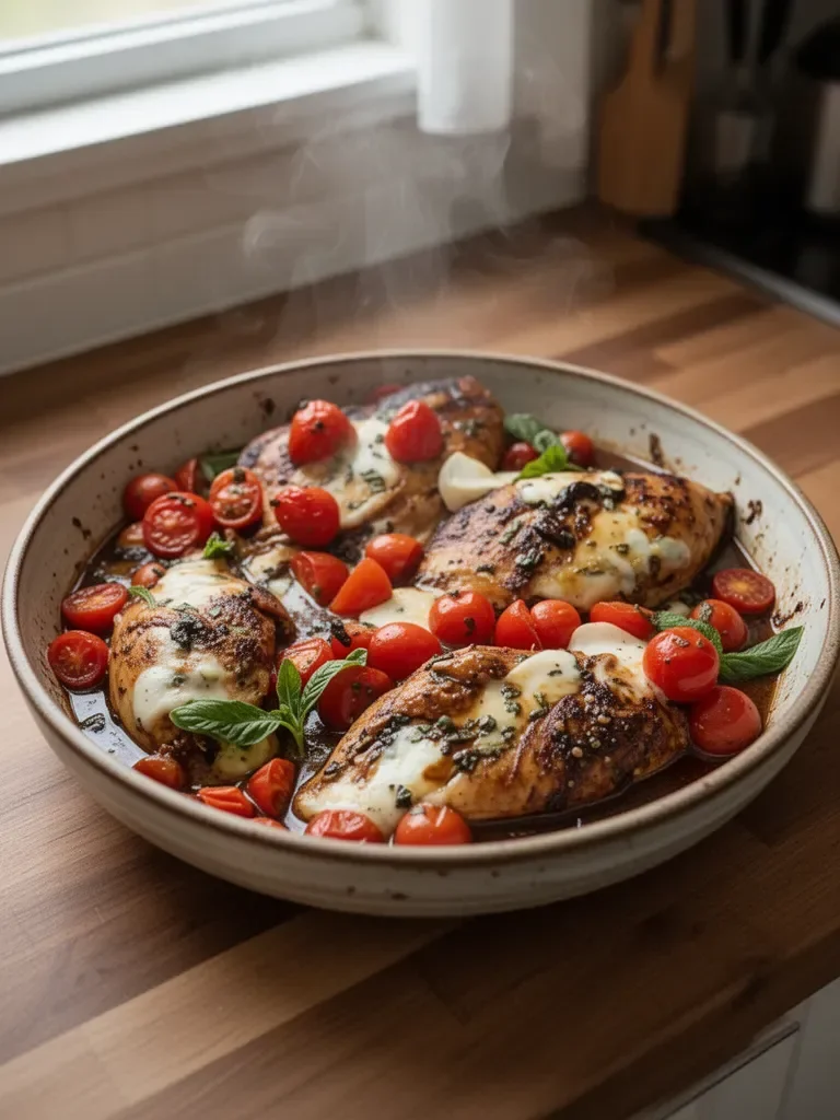 One-Pan Juicy Chicken with Balsamic Sauce 4 One-Pan Juicy Chicken with Balsamic Sauce