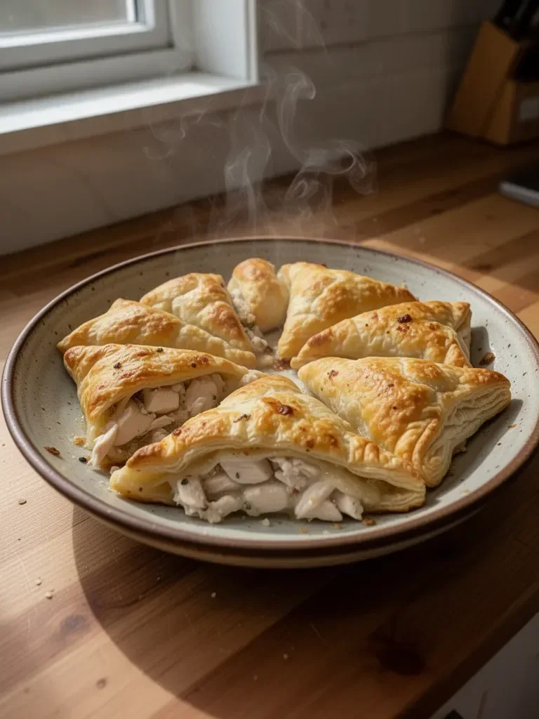 Puff Pastry Chicken Pockets