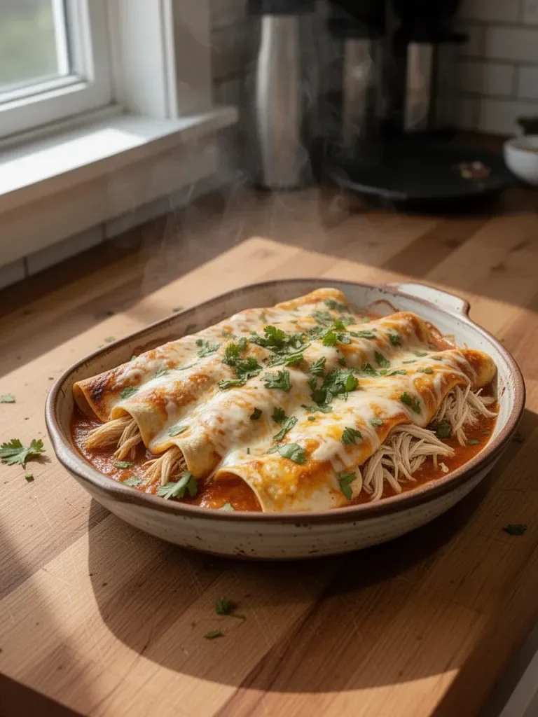 Rotisserie Chicken Enchiladas