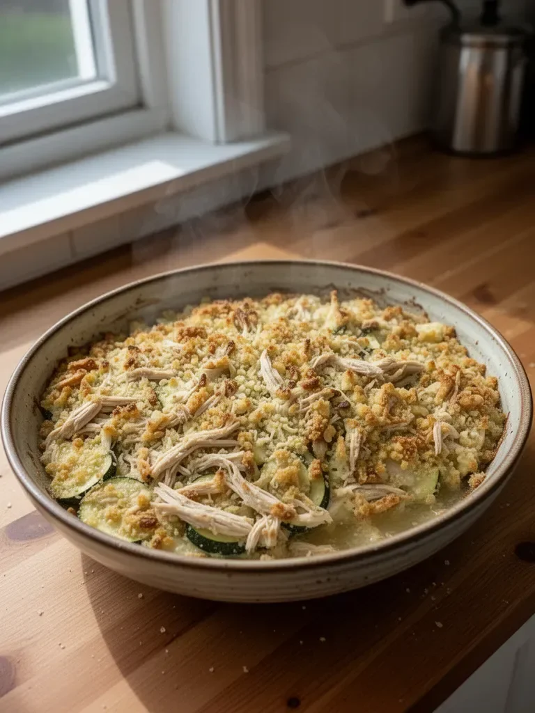 Rotisserie Chicken & Zucchini Casserole
