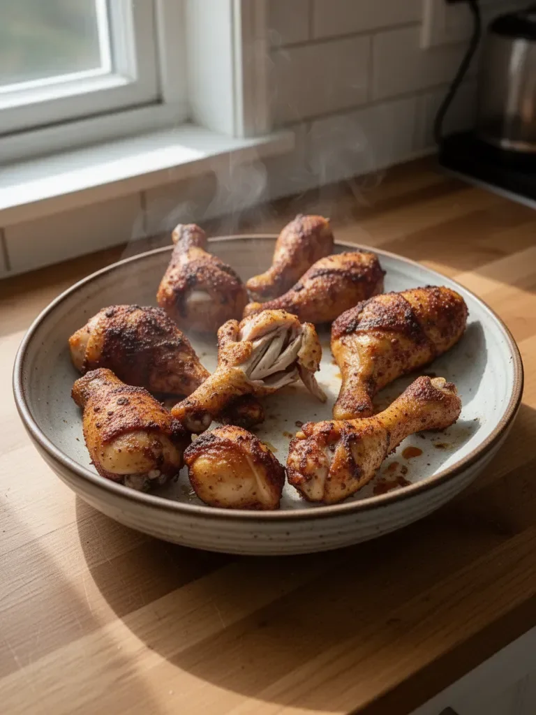 Seasoned Crispy Chicken Drumsticks 4 Seasoned Crispy Chicken Drumsticks